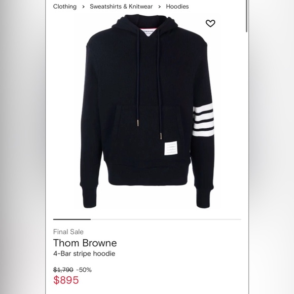 Thom Other - Thom Browne Navy Hoodie